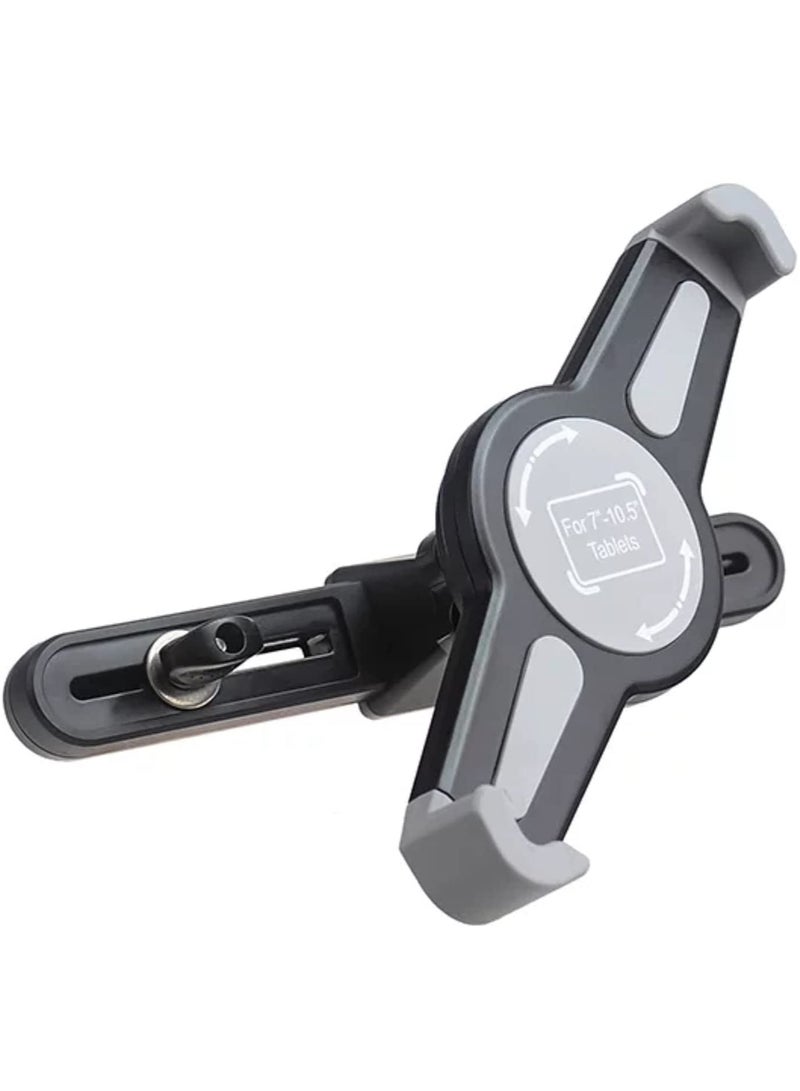 Car Headrest Tablet Mount, Tablet Holder - Universal Stand Cradle for different types of tablets,new iPad Pro 9.7, 10.5, 12.9, iPad Air mini 2 3 4, Smartphones, 4.7~13 inch Tablets. - Image 1
