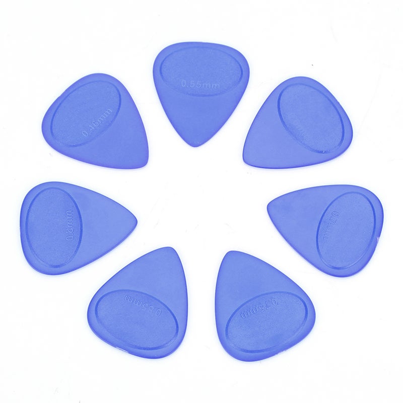 Meideal Guitar Pick Holder Set 10 Thicknesses 0.46mm-1.0mm High Quality ABS Material - Comfortable Plectrum Grip with Sanded Surface - Sturdy Durable Guitar Picks for Acoustic Electric Guitar Beginners - Image 2