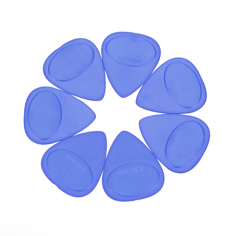 Meideal Guitar Pick Holder Set 10 Thicknesses 0.46mm-1.0mm High Quality ABS Material - Comfortable Plectrum Grip with Sanded Surface - Sturdy Durable Guitar Picks for Acoustic Electric Guitar Beginners - Image 4