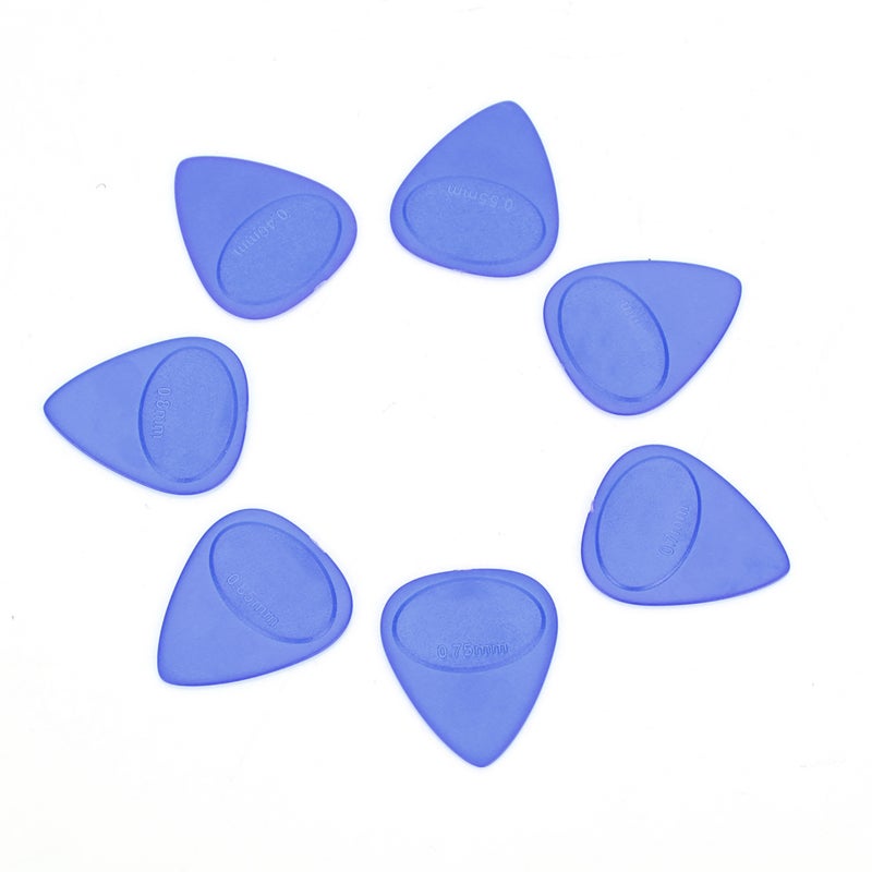 Meideal Guitar Pick Holder Set 10 Thicknesses 0.46mm-1.0mm High Quality ABS Material - Comfortable Plectrum Grip with Sanded Surface - Sturdy Durable Guitar Picks for Acoustic Electric Guitar Beginners - Image 3