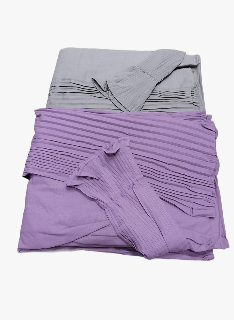 مون 2/شرشف صلاة مرد قطن ناعم ومريح للغاية  يتضمن طرحة ويغطي الجسم بالكامل بمقاس موحد وواسع مناسب لجميع الأجسام - Image 1