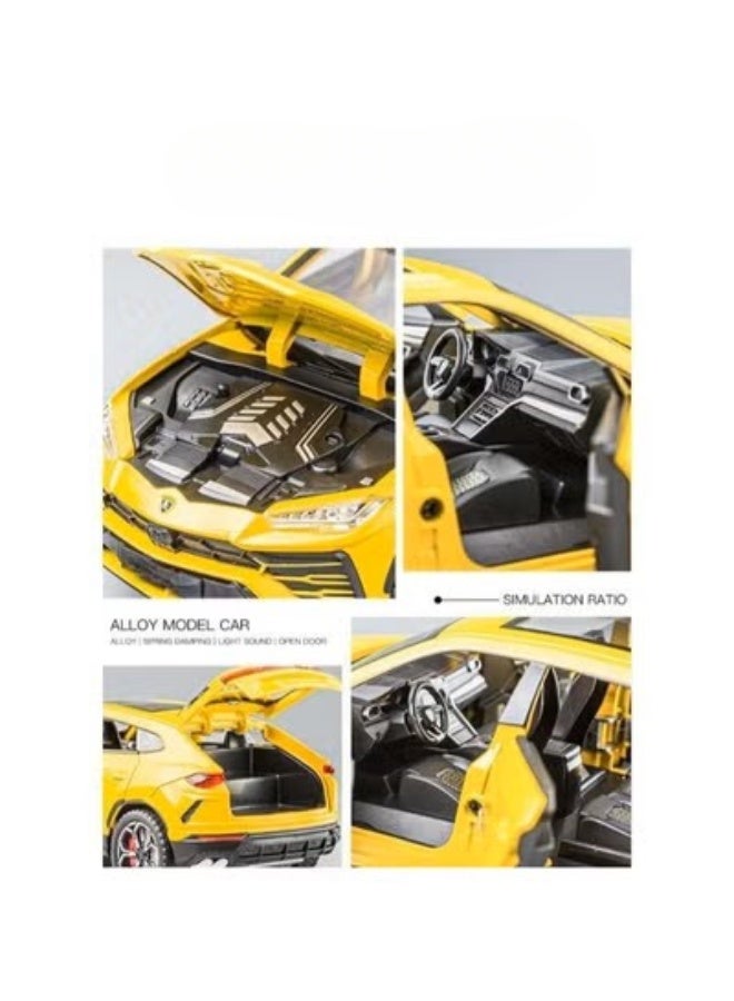 TOY GARDEN 1:24 Simulation of Lamborghini Urus Diecast Car Model – Pull Back Alloy SUV Toy with Sound & Light – Kids Boys Girls Gift Collectible - Image 5
