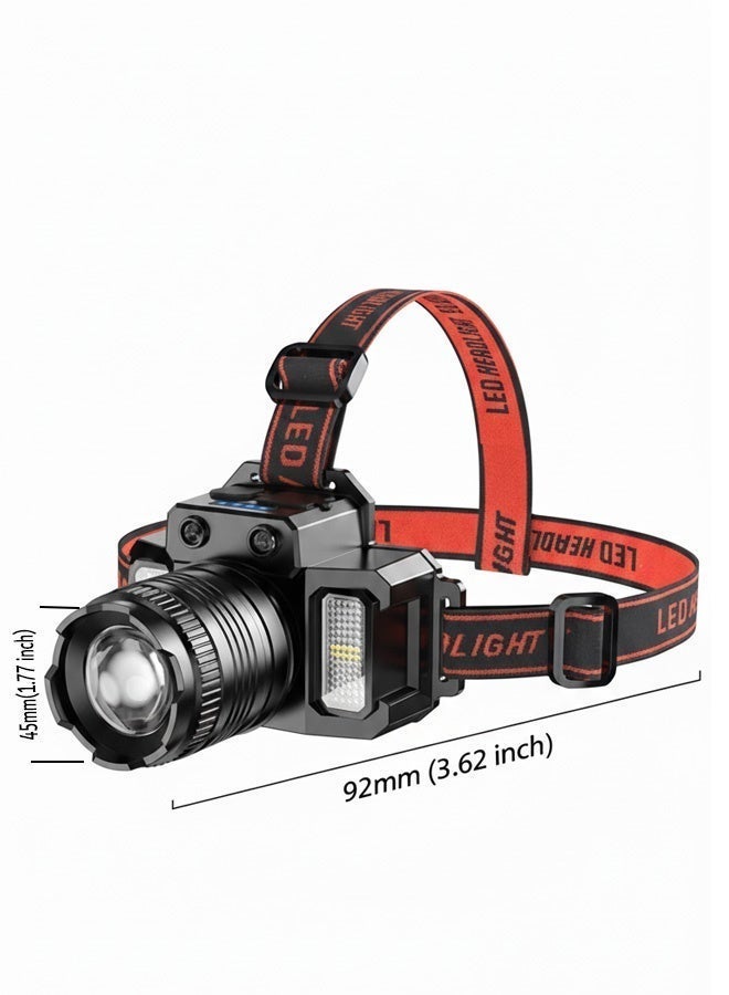 Neyecam LED Headlamp, Rechargeable Head Light, 360° Adjustable Angle Headlight with 5 Modes Ipx6, Waterproof, Motion Sensor, Headlight for Fishing, Camping, Hiking - Image 5