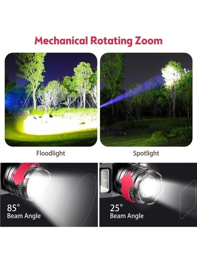 Neyecam LED Headlamp, Rechargeable Head Light, 360° Adjustable Angle Headlight with 5 Modes Ipx6, Waterproof, Motion Sensor, Headlight for Fishing, Camping, Hiking - Image 4