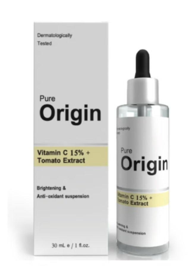 PURE سيروم بيور أوريجن سي 15% + مستخلص الطماطم 30 مل - Image 1