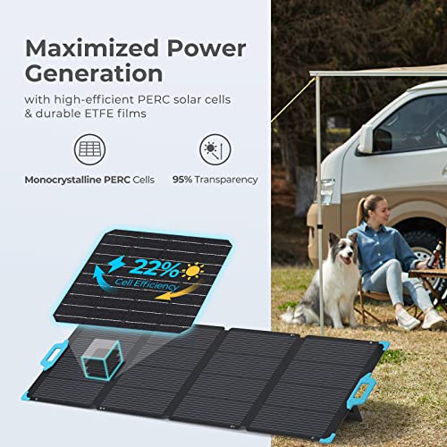 Renogy E.FLEX 220 Watt Waterproof Foldable Portable Solar Panel with Kickstand & Carry Handles for Road Trip, Camping, RV, and Fishing - Image 2