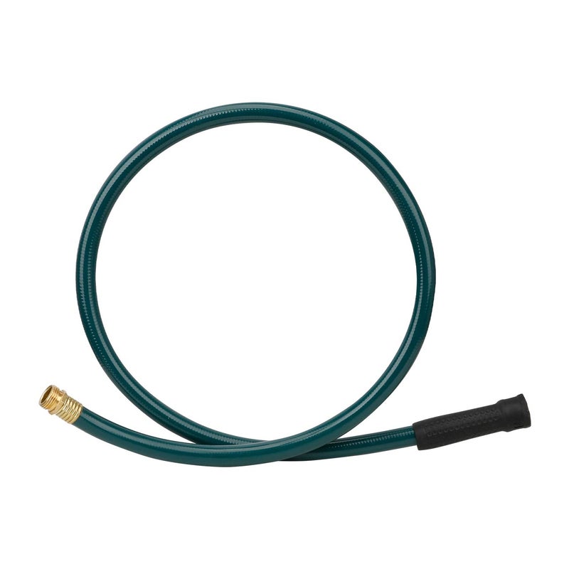 Worth Short Lead-in Green Garden Hose 5/8 in. x 4 ft. -Kink Free, No Leaking, Male/Female Fittings -Heavy Duty Durable Flexible Lightweight Water Pipe -Brass Aluminum Ends for Household & Yard Use - Image 1