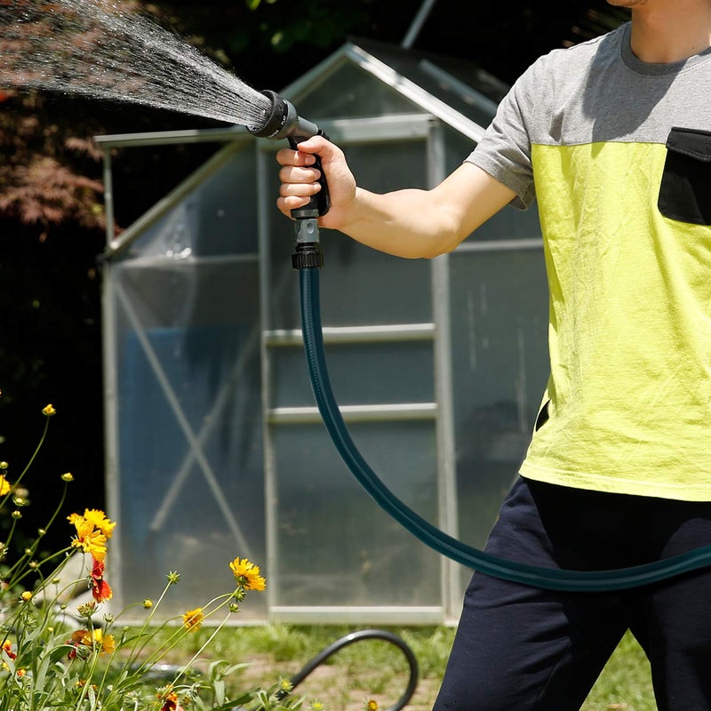Worth Short Lead-in Green Garden Hose 5/8 in. x 4 ft. -Kink Free, No Leaking, Male/Female Fittings -Heavy Duty Durable Flexible Lightweight Water Pipe -Brass Aluminum Ends for Household & Yard Use - Image 5