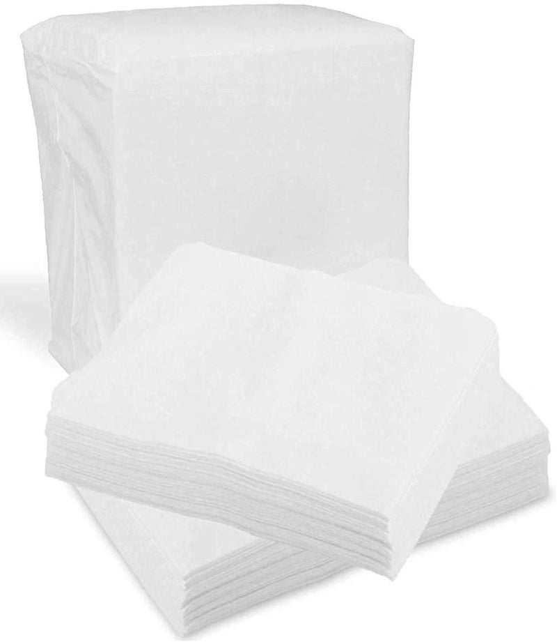 PIRU 200Pcs Disposable Face Towel Soft Dry Wipe Lint Free Dry Wet Use for Sensitive Skin Cotton Facial Tissue Makeup Removing Surface Cleaning 8 8 Inches - Image 1