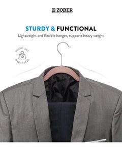 ZOBER Nonslip Velvet Hangers, Shirt Hangers, Ultrathin Space-Saving  - Image 5