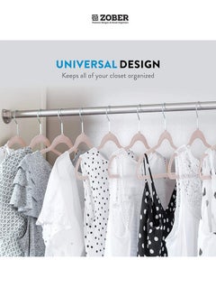 ZOBER Nonslip Velvet Hangers, Shirt Hangers, Ultrathin Space-Saving  - Image 2