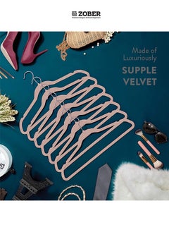ZOBER Nonslip Velvet Hangers, Shirt Hangers, Ultrathin Space-Saving  - Image 4