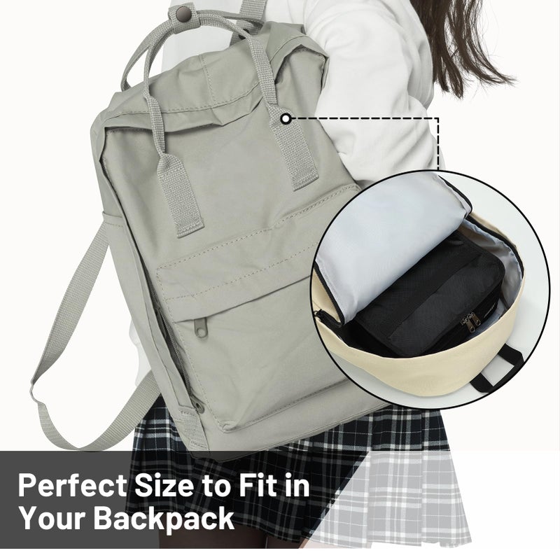 MIER Portable Thermal Insulated Cooler Bag Mini Lunch Bag for Kids, Black - Image 4