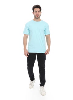 Andora Essential Plain Short Sleeves T-Shirt_Turquoise  - Image 5
