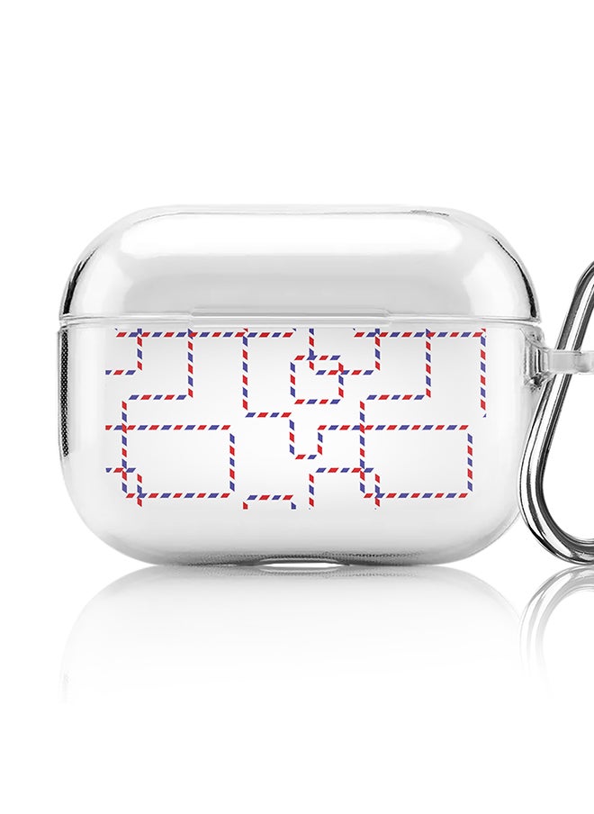 Stylizedd Classic Clear printed Case for Apple AirPods Pro 2nd Generation Thin Transparent Cover [Designed for Apple AirPods Pro 2nd Generation] - Postal Chain  - Image 1