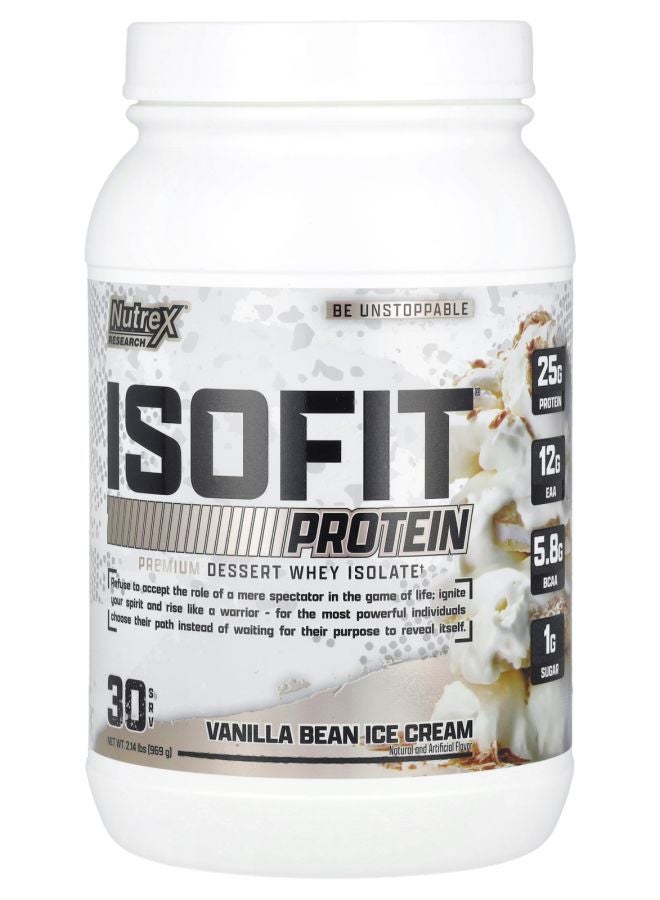 Nutrex Research IsoFit® Protein Vanilla Bean Ice Cream 2.14 lbs (969 g) - Image 1