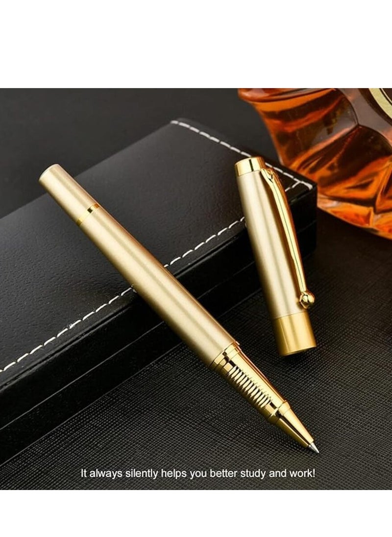 Tanyaz Ballpoint Pen Black Refill,Luxury Metal Ball Point Pen with 2 Refills Black Ink Pen Smooth Writing Rollerball Pen Gift for Professional Executive,Office,Nice BallPens Classy Gift Box  - Image 5