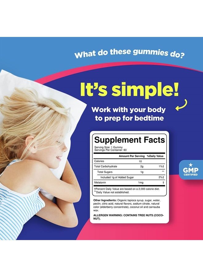 Phytoral Kids Melatonin 1mg Gummy Vitamins - Pure Melatonin Gummies for Kids and Mood Support - Children's Vitamins Gummy Melatonin for Kids Deep Sleep Supplement - Kids Melatonin Gummies 1mg - Image 3