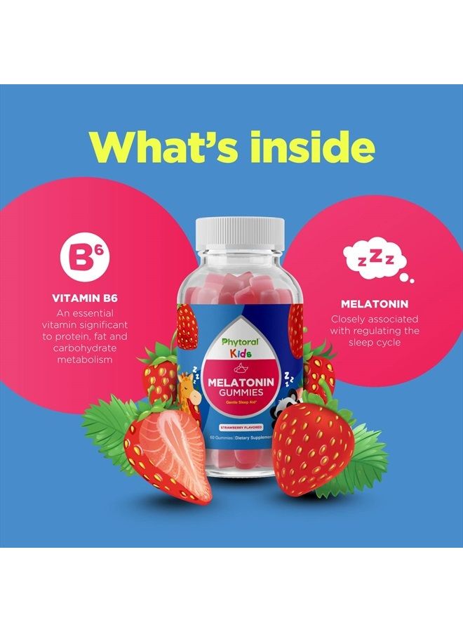 Phytoral Kids Melatonin 1mg Gummy Vitamins - Pure Melatonin Gummies for Kids and Mood Support - Children's Vitamins Gummy Melatonin for Kids Deep Sleep Supplement - Kids Melatonin Gummies 1mg - Image 5