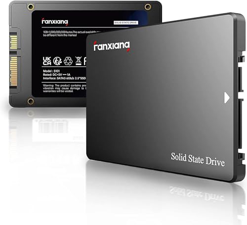 fanxiang فانشيانغ S101 128GB SSD SATA III 6Gb/s 2.5" محرك أقراص الحالة الصلبة الداخلي، سرعة قراءة تصل إلى 550MB/sec، متوافق مع أجهزة الكمبيوتر المحمولة وأجهزة الكمبيوتر المكتبية (أسود) - Image 1