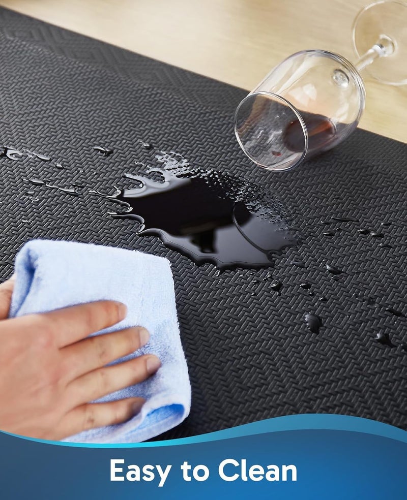Ophanie Kitchen Mats for Floor,3/4 inch Thick,20x36 Anti Fatigue Cushioned Mat with 99+ Pairs of Anti-Slip Bottom Ridges,Kitchen Rugs,Waterproof,Comfort Ergonomic Standing Mat for Office,Home,Sink - Image 5