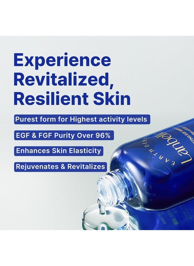 Lanbelle LANBELLE Ultra Lifting EGF FGF 10 ppm Ampoule Serum w/Centella Asiatica Hyaluronic Acids | Improves Skin Balance Elasticity Reduces Fine Lines Blemish Spots Hydrating Korean Skincare  - Image 4