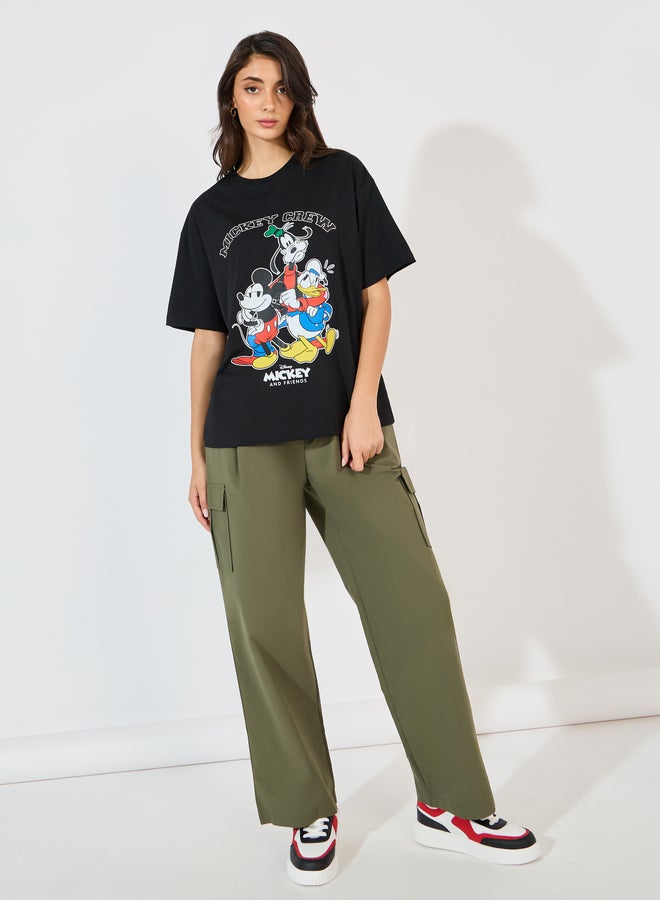 Styli Styli Mickey and Friends Graphic Short Sleeve Oversized T-Shirt - Image 2