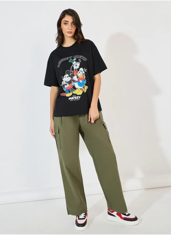 Styli Mickey & Friends Graphic Short Sleeve Oversized T-Shirt