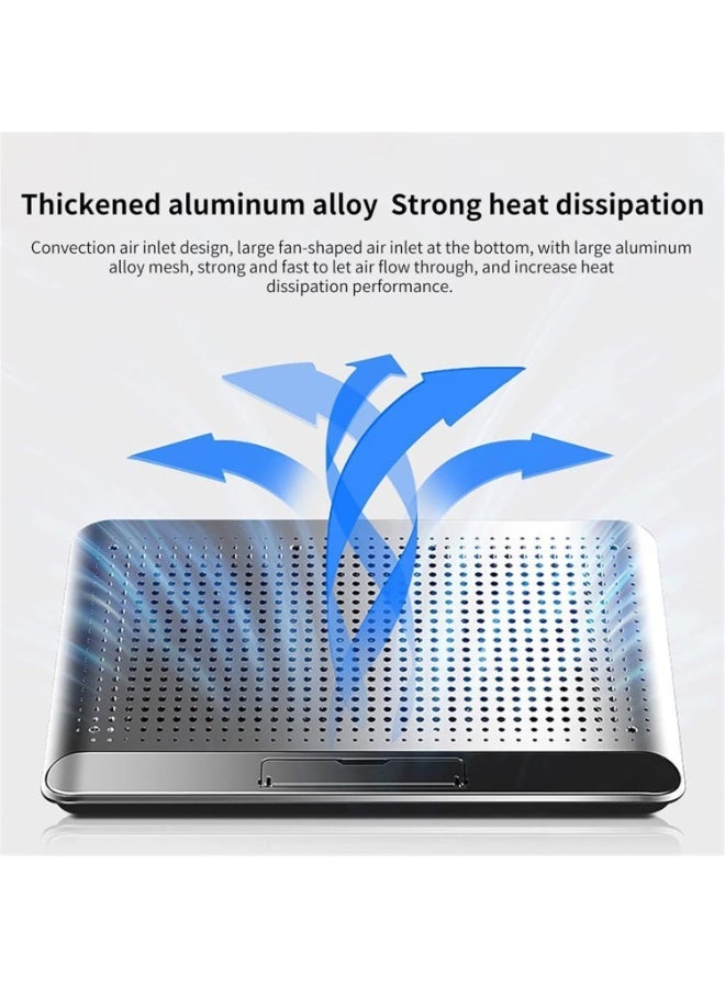 Gaming Laptop Cooling Pad, Silent Low Noise Turbo Fan, Adjustable Stand with USB Ports - Image 2