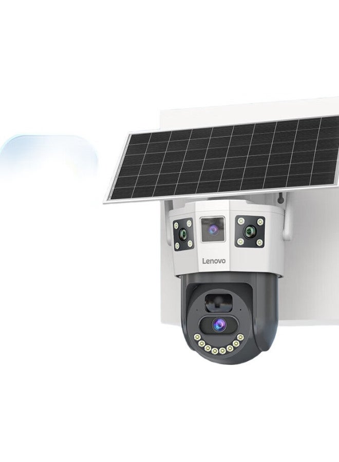 Lenovo 4G Solar-Powered Outdoor Camera, Lifetime Free Data Plan, No Network Cable Required, Battery-Free Surveillance Monitor, Home Use, 360-Degree Coverage, Night Vision, Panoramic Full-Color Tracking - Image 2