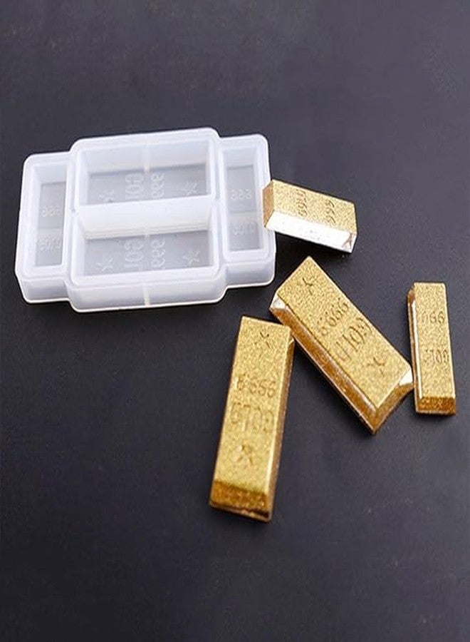 MATIN IMPEX Miniature Bullion Bar Mould Silicone Food Preparation Mold for Resin Art, Wax Embeds, Soaps, Chocolates, Fondant Décor, Clay Crafts, and Novelty Gifting Items - Image 3