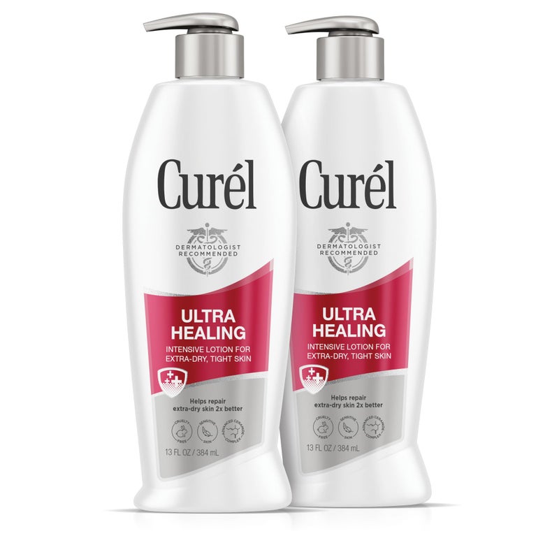 Curel Ultra Healing Lotion, 13 Ounce (Pack of 2) - Image 1