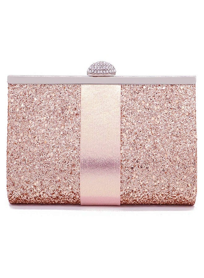 Naimo Women's Sequin Clutch Rhinestone Evening Bag Elegant Glitter Bag - Image 1