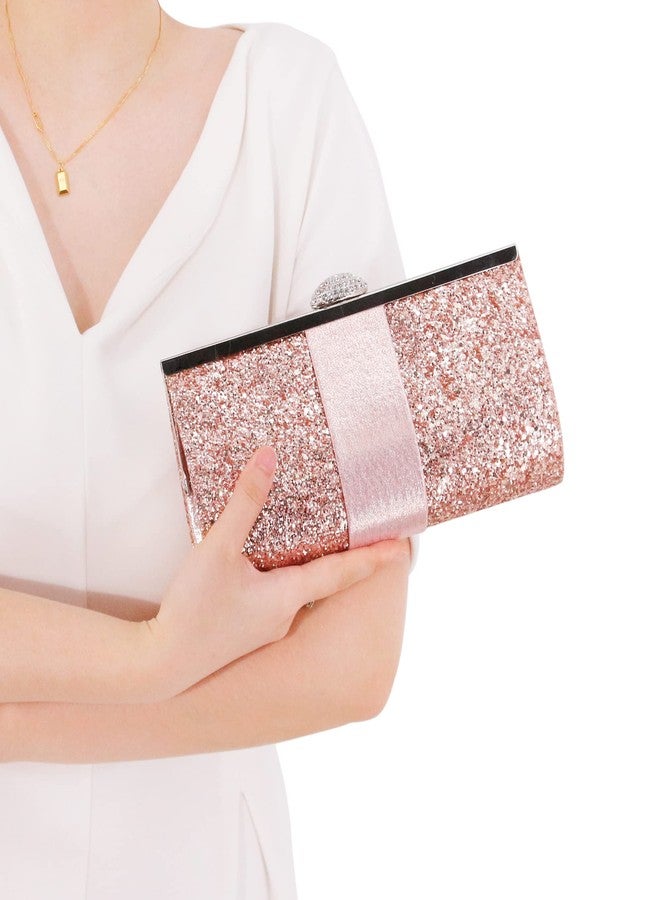 Naimo Women's Sequin Clutch Rhinestone Evening Bag Elegant Glitter Bag - Image 4