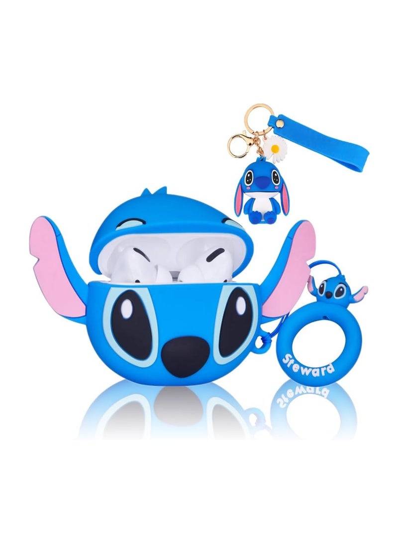 general Case for Airpods Pro 2nd Generation/1st Generation with Keychain, Cartoon iPod Pro 2 Protective Silicone Phone Case Cute Airpods Pro (2023/2022/2019) Locking Phone Case for Women, Men, Black Batman - Image 1