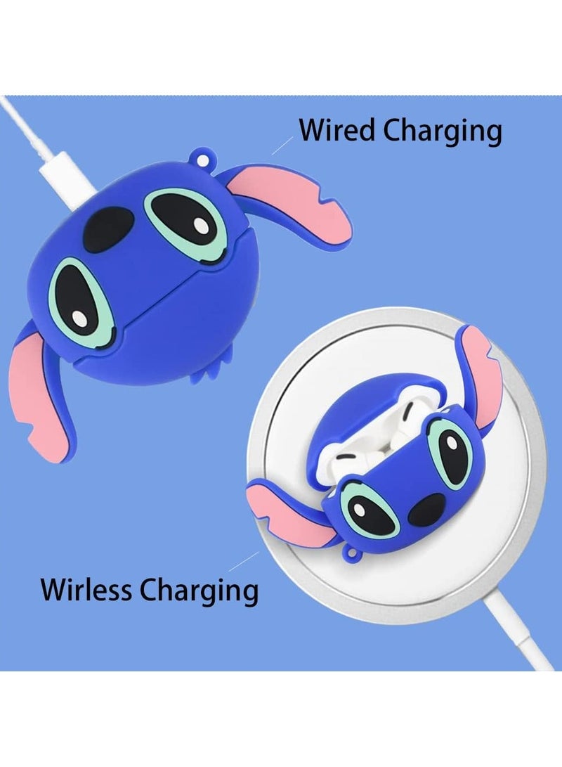 general Case for Airpods Pro 2nd Generation/1st Generation with Keychain, Cartoon iPod Pro 2 Protective Silicone Phone Case Cute Airpods Pro (2023/2022/2019) Locking Phone Case for Women, Men, Black Batman - Image 2