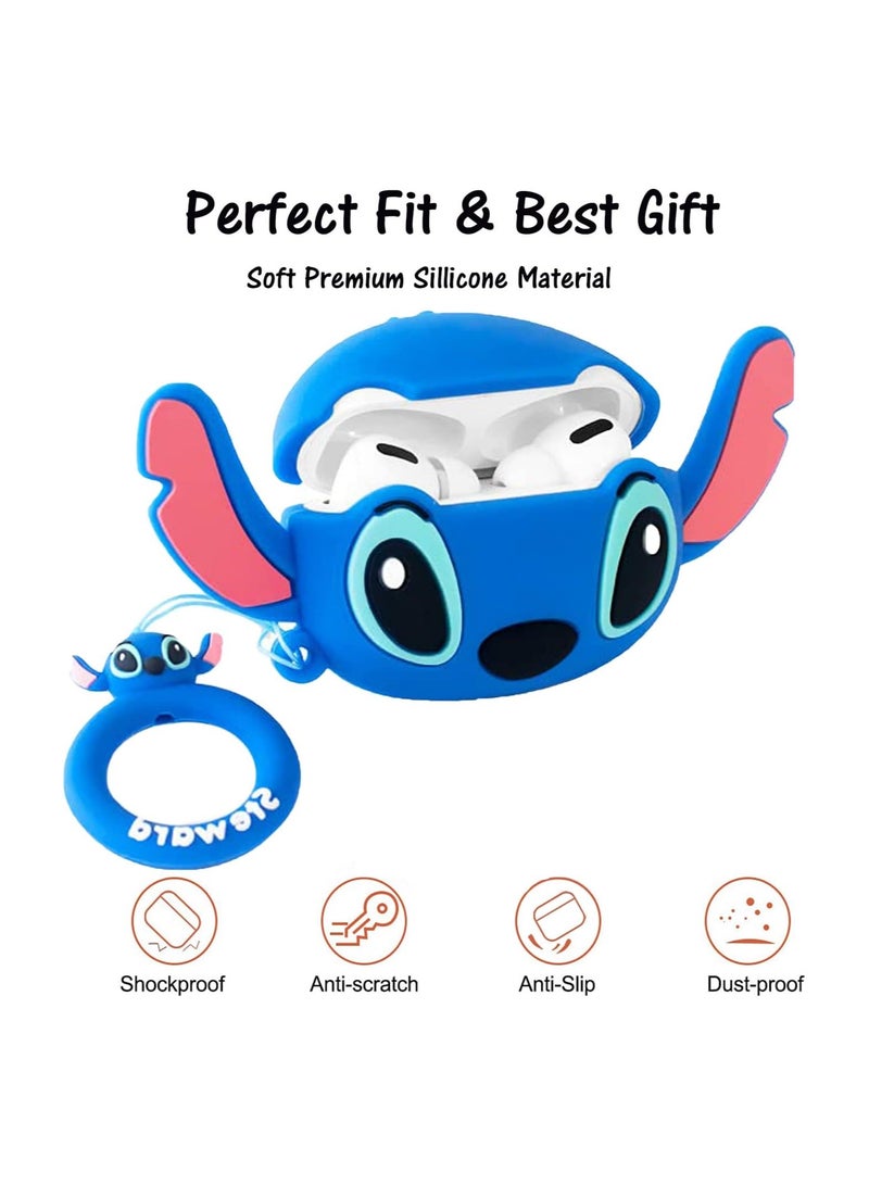 general Case for Airpods Pro 2nd Generation/1st Generation with Keychain, Cartoon iPod Pro 2 Protective Silicone Phone Case Cute Airpods Pro (2023/2022/2019) Locking Phone Case for Women, Men, Black Batman - Image 3