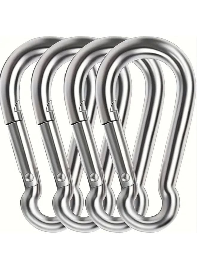 4Pcs M10 Heavy Duty 304 Stainless Steel Spring Snap Hooks Rust Resistant Quick Links - Image 4