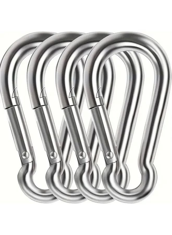 4Pcs M10 Heavy Duty 304 Stainless Steel Spring Snap Hooks Rust Resistant Quick Links - Image 2