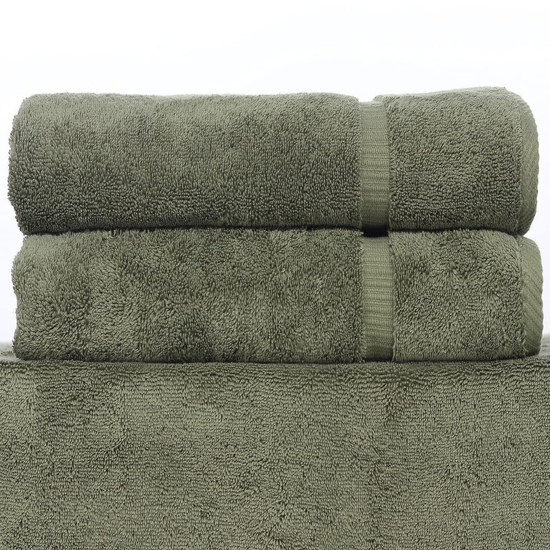Luxury Hotel  Spa Quality Collection Highly Absorbent Quick Dry 100 Turkish Cotton 700 GSM Eco Friendly Towel for Bathroom Gym and Kitchen Soft Towel Set Moss Bath Towels  Set of 2