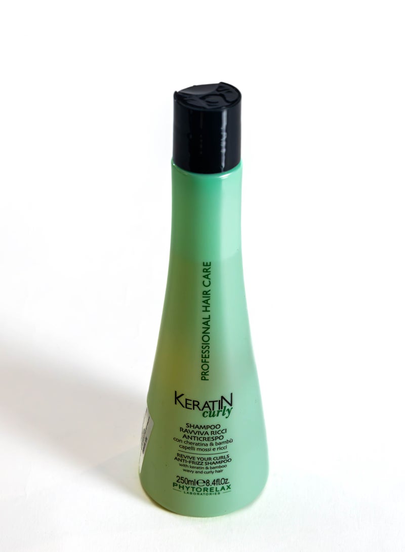 Keratin Shampoo for Curly Hair Deep Nourishment and Perfect Control for Your Curls 250ml Luxurious Italian Product for Curly Hair Care
