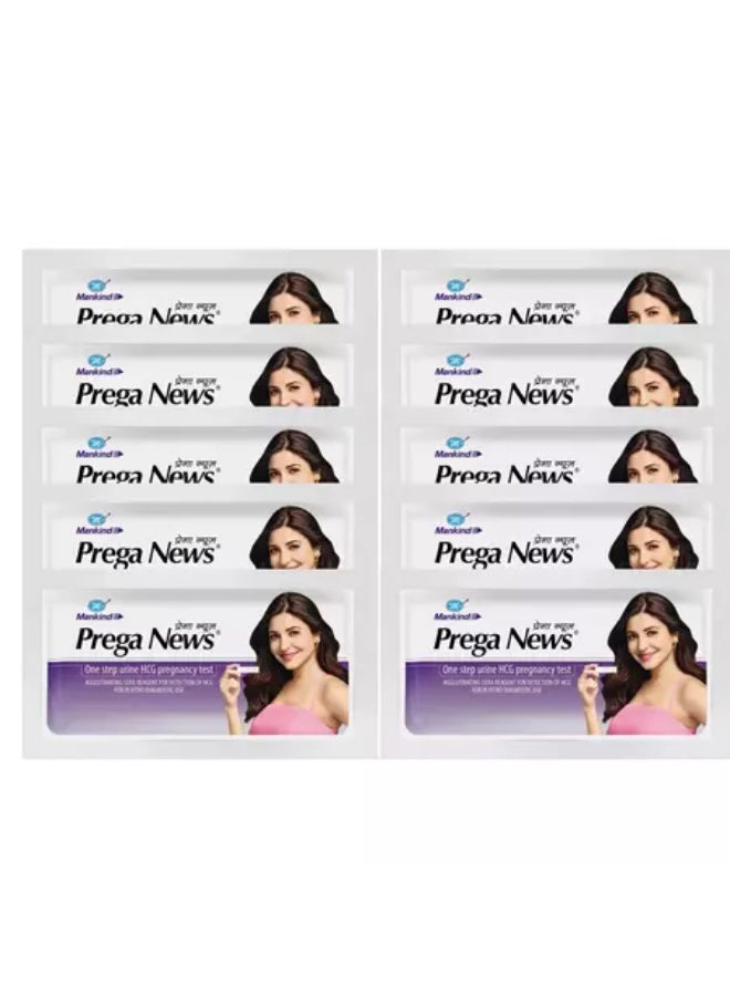 Pack OF 10 One Step Urine HCG Pregnancy Test Kit