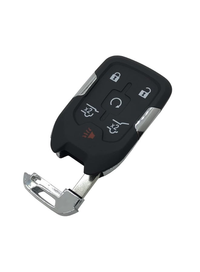 قطعتان من غطاء مفتاح التحكم عن بُعد (Key Fob) - غطاء بديل متوافق مع سيارات Chevy Suburban وTahoe (موديلات 2015-2020) وGMC Yukon - غلاف مفتاح ذكي للفتح بدون مفتاح - Image 2