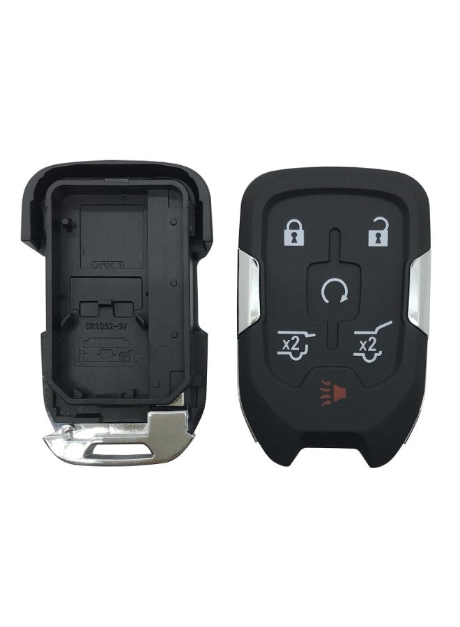 قطعتان من غطاء مفتاح التحكم عن بُعد (Key Fob) - غطاء بديل متوافق مع سيارات Chevy Suburban وTahoe (موديلات 2015-2020) وGMC Yukon - غلاف مفتاح ذكي للفتح بدون مفتاح - Image 5