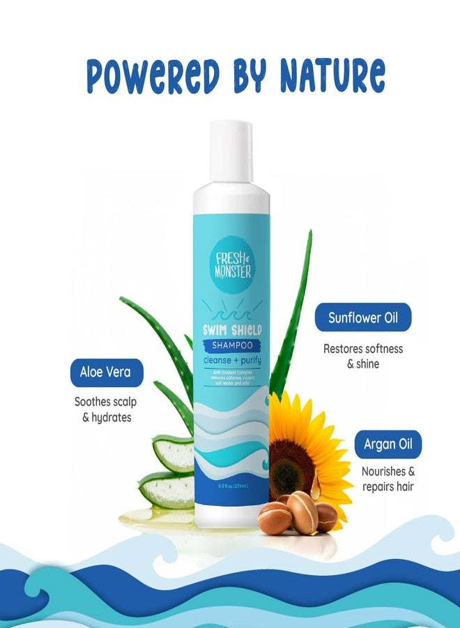 Fresh Monster Swim Shampoo for Kids - Clarifying Shampoo for Chlorine & Salt Water Removal - Tear-Free, Sulfate-Free, Gentle Post-Swim Hair Wash for Swimmers, 8.5 oz - Image 4