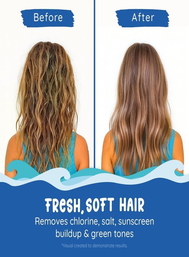 Fresh Monster Swim Shampoo for Kids - Clarifying Shampoo for Chlorine & Salt Water Removal - Tear-Free, Sulfate-Free, Gentle Post-Swim Hair Wash for Swimmers, 8.5 oz - Image 2