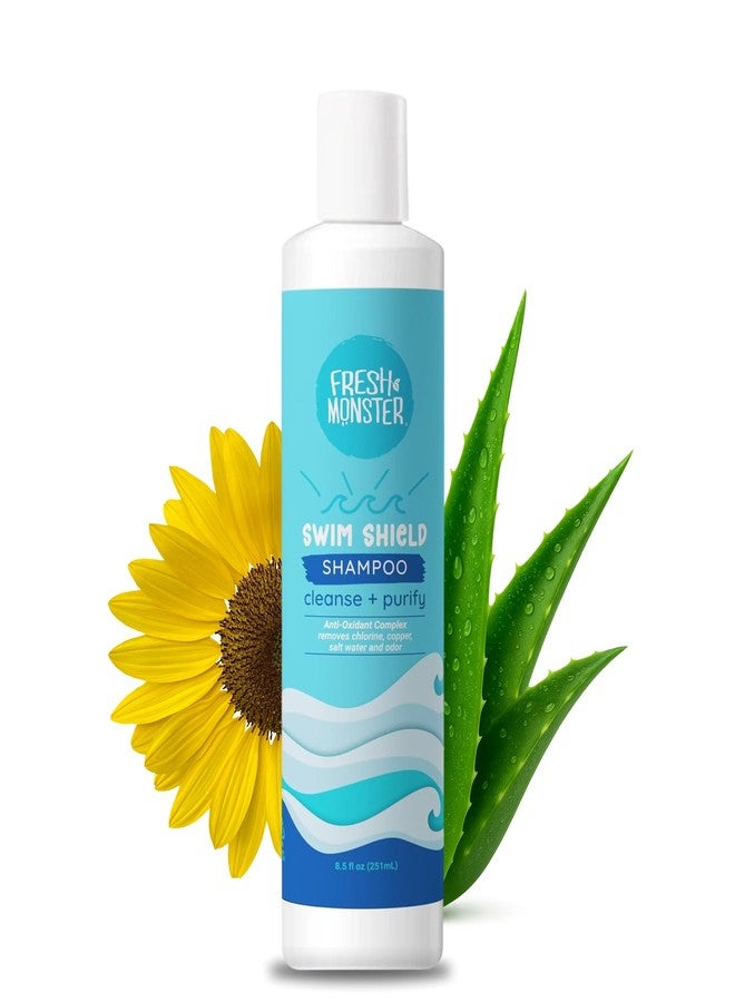 Fresh Monster Swim Shampoo for Kids - Clarifying Shampoo for Chlorine & Salt Water Removal - Tear-Free, Sulfate-Free, Gentle Post-Swim Hair Wash for Swimmers, 8.5 oz - Image 1