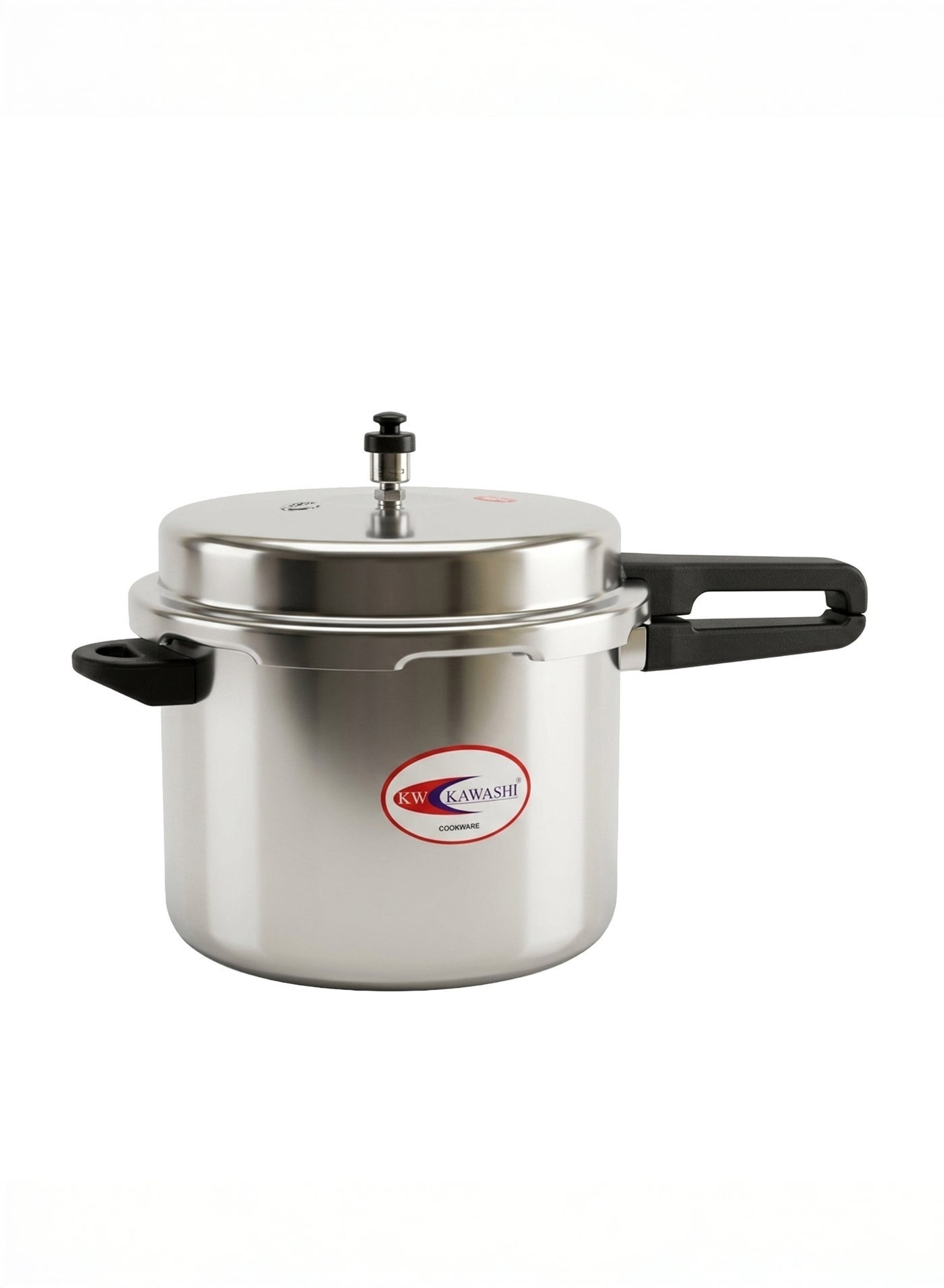 10Liters KAWASHI Pressure Cooker Outer ISI Certified 10Ltr - Durable Aluminium Body, Even Heat Distribution, Safe & Efficient Fast Cooking, Gas Stovetop Compatible, Ideal for Large Family Meals & Catering silver