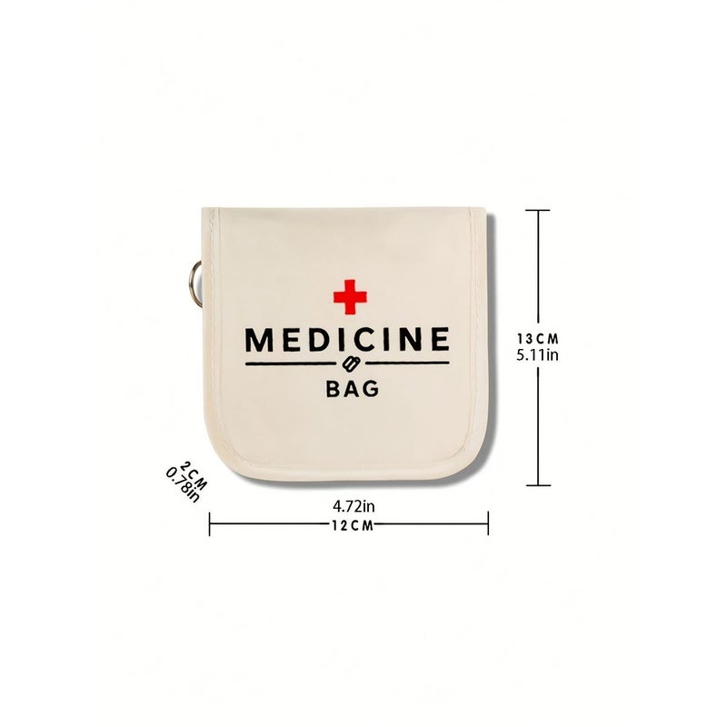 Small Compact Style 4 Fabric Medicine Bag For First Aid Travel Home - Image 2