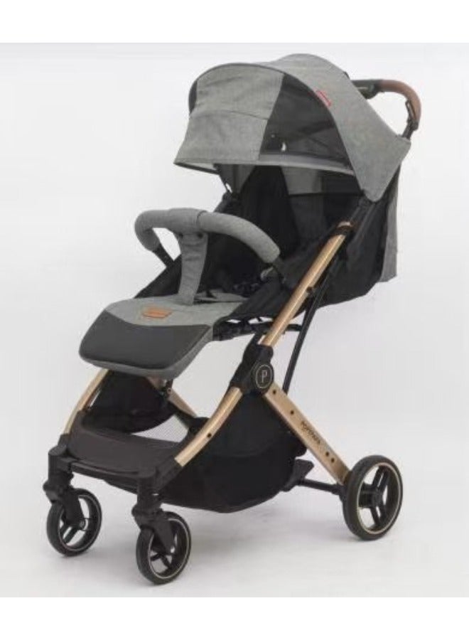 POPYPAPA Baby Stroller easy to fold POPYPAPA C9 GRAY - Image 1